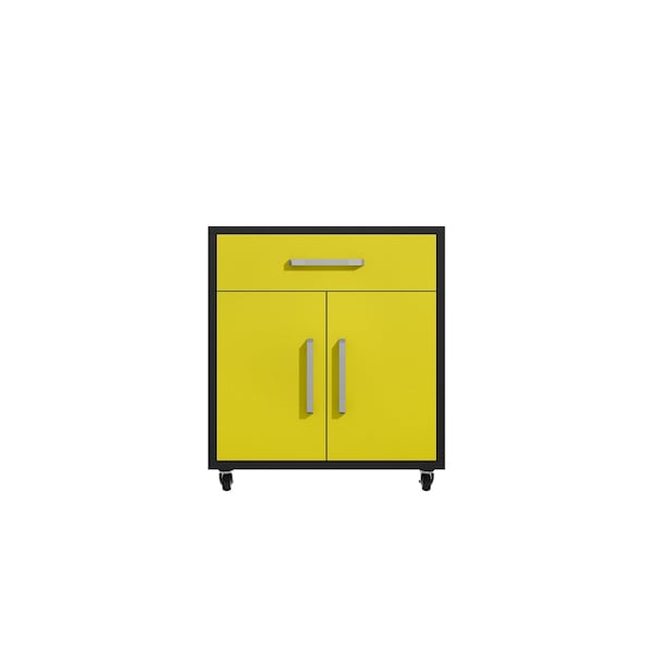 Manhattan Comfort 90 Degrees Open Style with Soft Close Door Mobile Garage Storage Cabinet, 17.72 in W, 34.41 in H 252BMC84 - main